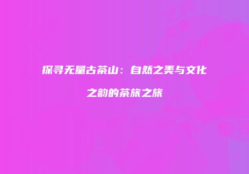 探寻无量古茶山：自然之美与文化之韵的茶旅之旅