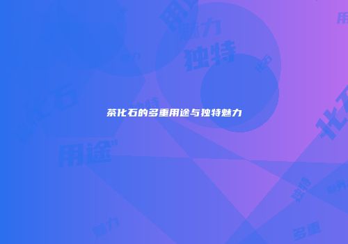茶化石的多重用途与独特魅力