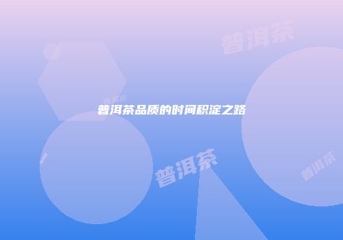 普洱茶品质的时间积淀之路