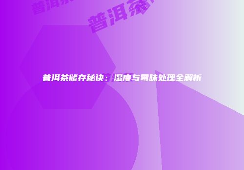 普洱茶储存秘诀：湿度与霉味处理全解析