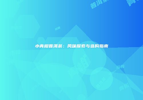 小青柑普洱茶：风味探索与选购指南