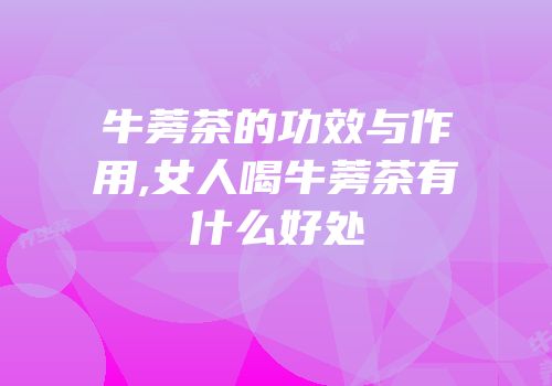 牛蒡茶的功效与作用,女人喝牛蒡茶有什么好处
