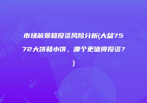 市场前景和投资风险分析(大益7572大饼和小饼，哪个更值得投资？)