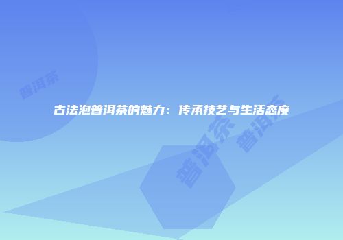 古法泡普洱茶的魅力：传承技艺与生活态度