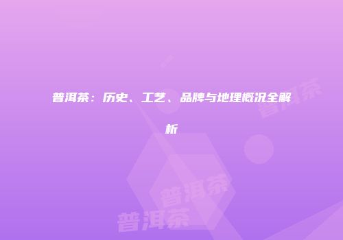 普洱茶：历史、工艺、品牌与地理概况全解析