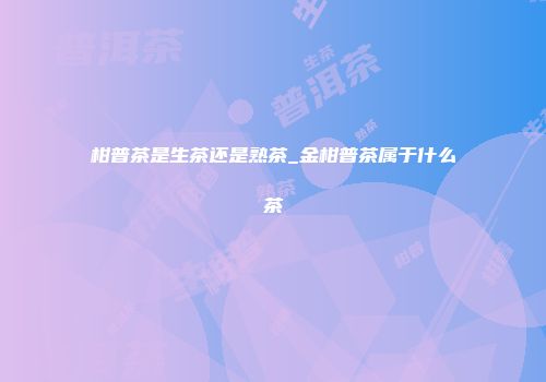 柑普茶是生茶还是熟茶_金柑普茶属于什么茶