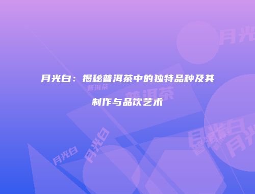 月光白：揭秘普洱茶中的独特品种及其制作与品饮艺术