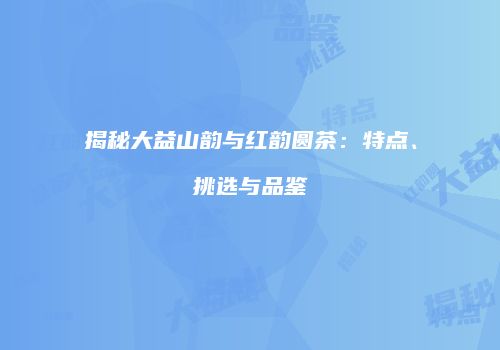 揭秘大益山韵与红韵圆茶：特点、挑选与品鉴