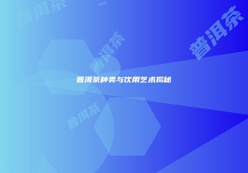 普洱茶种类与饮用艺术揭秘