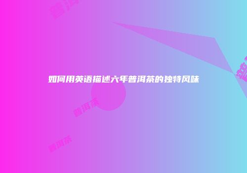 如何用英语描述六年普洱茶的独特风味