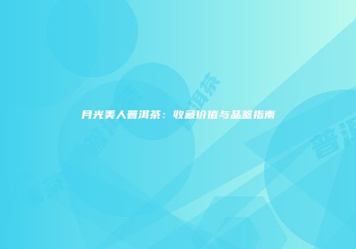 月光美人普洱茶：收藏价值与品鉴指南