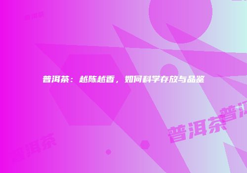 普洱茶：越陈越香，如何科学存放与品鉴