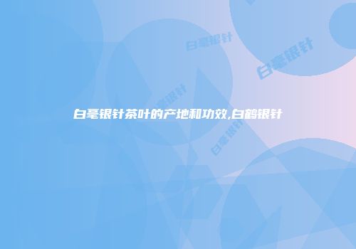 白毫银针茶叶的产地和功效,白鹤银针