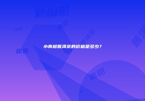 小青柑普洱茶的价格是多少？