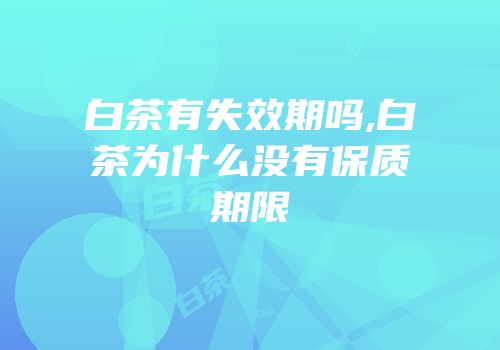 白茶有失效期吗,白茶为什么没有保质期限