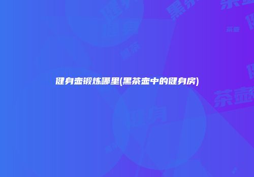 健身壶锻炼哪里(黑茶壶中的健身房)