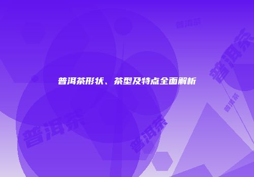 普洱茶形状、茶型及特点全面解析