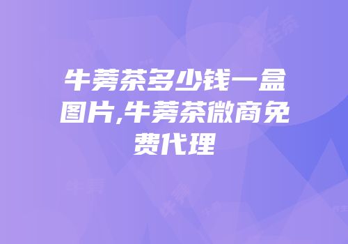 牛蒡茶多少钱一盒图片,牛蒡茶微商免费代理