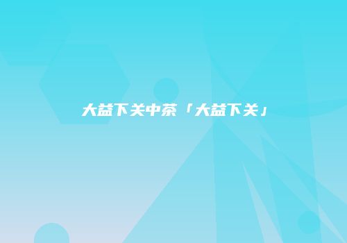 大益下关中茶「大益下关」
