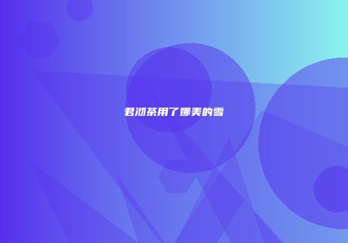 君沏茶用了娜美的雪