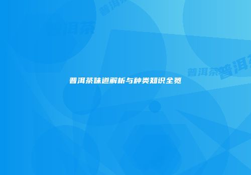 普洱茶味道解析与种类知识全览