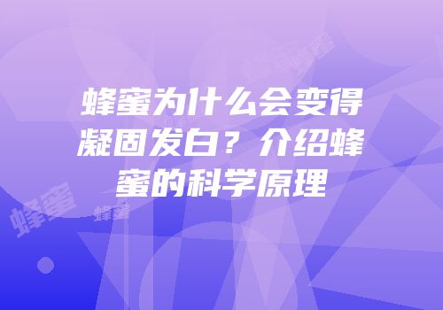 蜂蜜为什么会变得凝固发白？介绍蜂蜜的科学原理