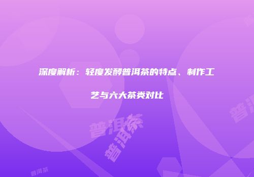 深度解析：轻度发酵普洱茶的特点、制作工艺与六大茶类对比