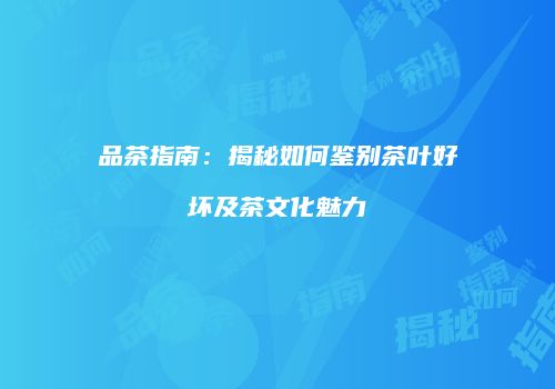 品茶指南：揭秘如何鉴别茶叶好坏及茶文化魅力