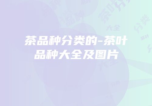 茶品种分类的-茶叶品种大全及图片