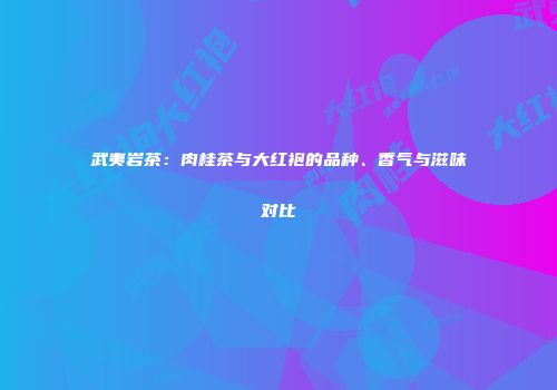 武夷岩茶：肉桂茶与大红袍的品种、香气与滋味对比