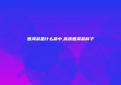 普洱茶是什么茶中,高铁普洱茶杯子