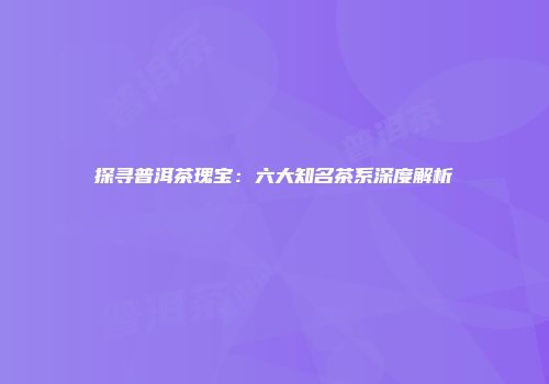 探寻普洱茶瑰宝：六大知名茶系深度解析