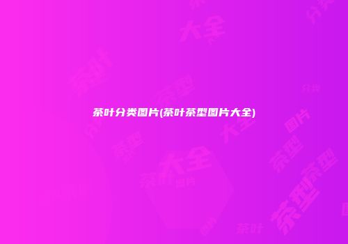 茶叶分类图片(茶叶茶型图片大全)