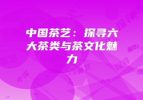 中国茶艺：探寻六大茶类与茶文化魅力