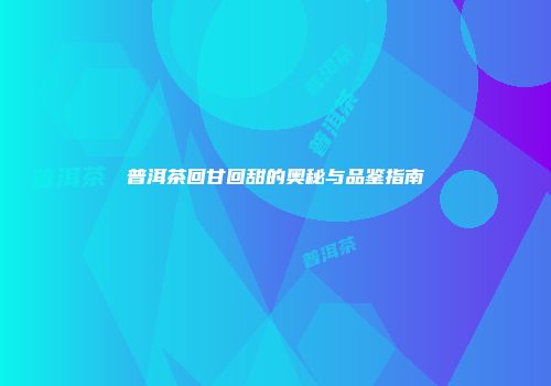 普洱茶回甘回甜的奥秘与品鉴指南