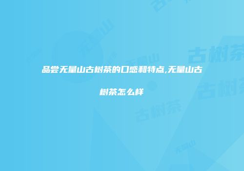 品尝无量山古树茶的口感和特点,无量山古树茶怎么样