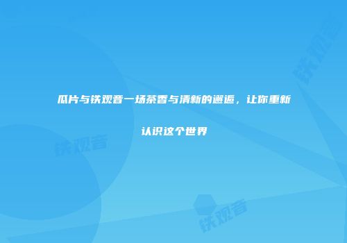 瓜片与铁观音一场茶香与清新的邂逅，让你重新认识这个世界