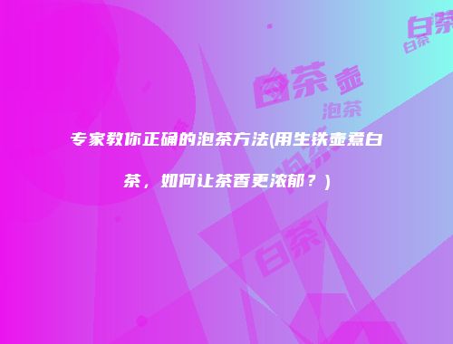 专家教你正确的泡茶方法(用生铁壶煮白茶，如何让茶香更浓郁？)