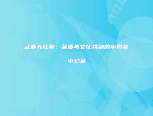 武夷大红袍：品质与文化共融的中国茶中珍品