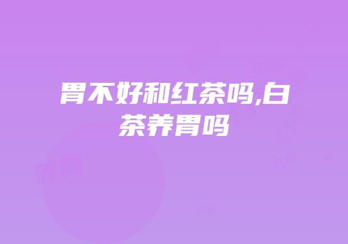 胃不好和红茶吗,白茶养胃吗