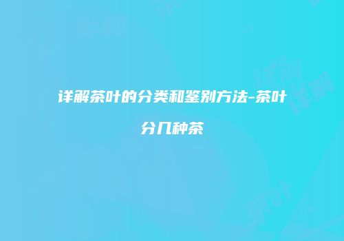 详解茶叶的分类和鉴别方法-茶叶分几种茶