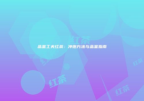 品鉴工夫红茶：冲泡方法与品鉴指南