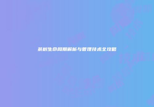茶树生命周期解析与管理技术全攻略