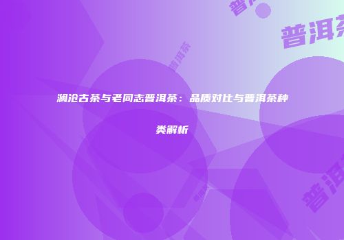澜沧古茶与老同志普洱茶：品质对比与普洱茶种类解析