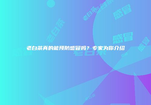 老白茶真的能预防感冒吗？专家为你介绍