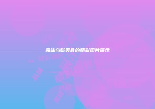 品味乌贼美食的精彩图片展示