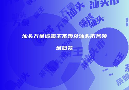 汕头万象城霸王茶姬及汕头市各领域概览
