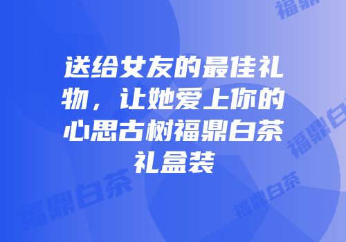 送给女友的最佳礼物，让她爱上你的心思古树福鼎白茶礼盒装