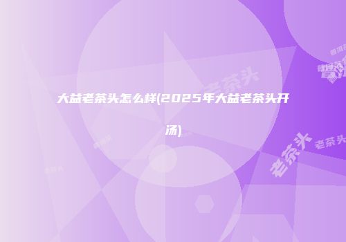 大益老茶头怎么样(2025年大益老茶头开汤)
