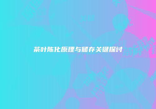 茶叶陈化原理与储存关键探讨